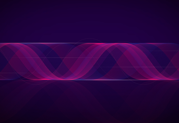 Scroll wavy abstract background vector 02