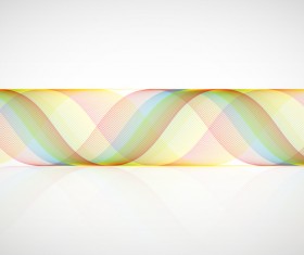 Scroll wavy abstract background vector 05