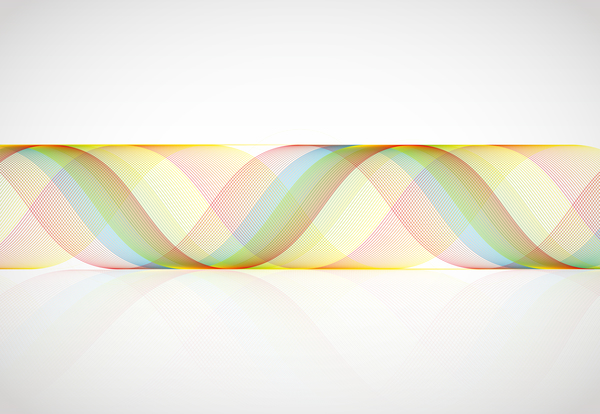 Scroll wavy abstract background vector 05