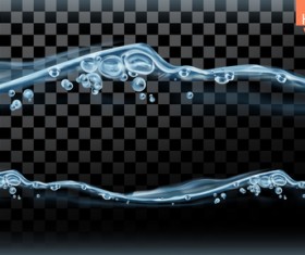 Seamless water splash vector material
