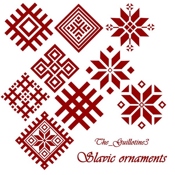 Slavic ornaments photoshop brushes