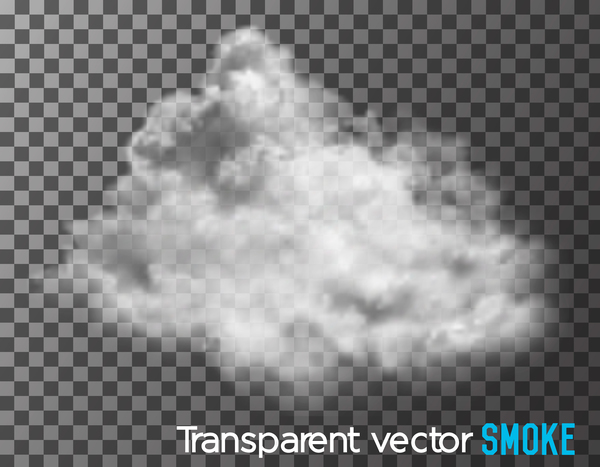 Smoke transparent background vectors