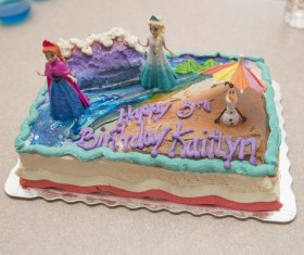 Snow and ice cake Stock Photo