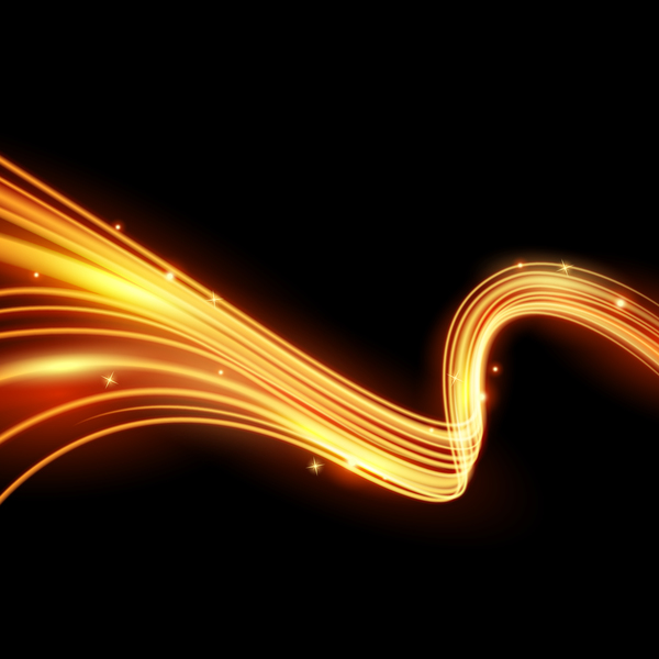 Spark wavy lines abstract vector 15