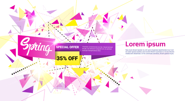 Special offer sale abstract template vector 13