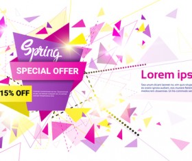 Special offer sale abstract template vector 14
