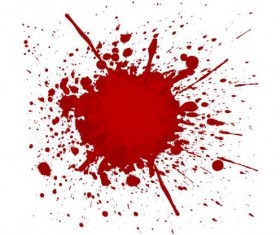 Splashing blood effect vector background 05