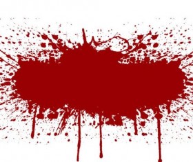 Splashing blood effect vector background 06