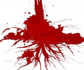 Splashing blood effect vector background 07