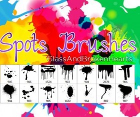 Spots photoshop brushes
