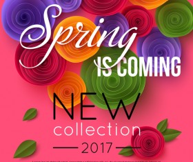 Spring flower beautiful background vector 03