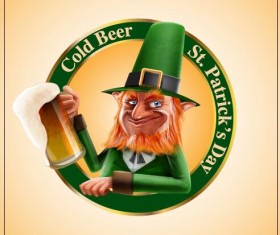 St.Patricks Day poster template vector 01