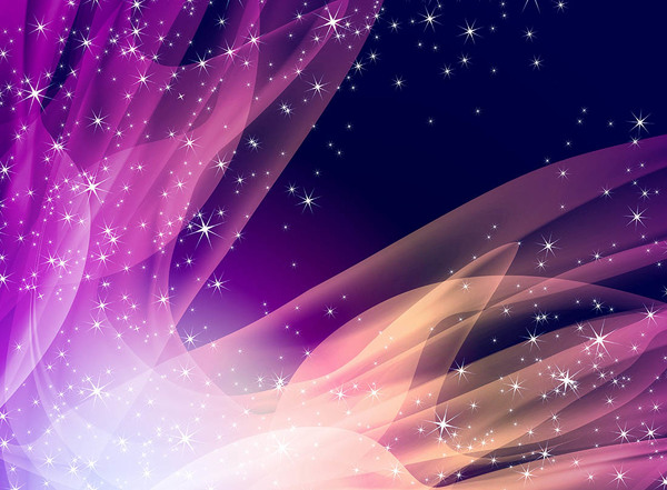 Star light with abstract wavy background vector