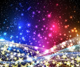 Star shiny background with abstract vector material