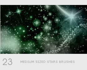 Flash Stars Photoshop Brushes free download