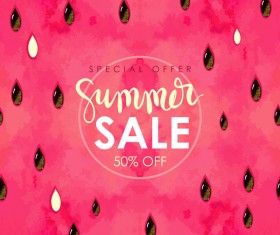 Summer sale background with gem vector 04