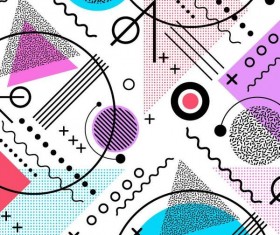 Symbol and abstract seamless pattern vector 01