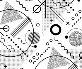 Symbol and abstract seamless pattern vector 02