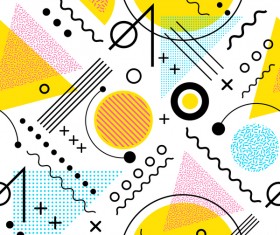 Symbol and abstract seamless pattern vector 09