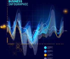 Technical element with business infographic template vector 05