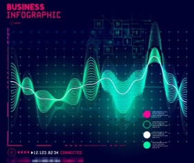 Technical element with business infographic template vector 06