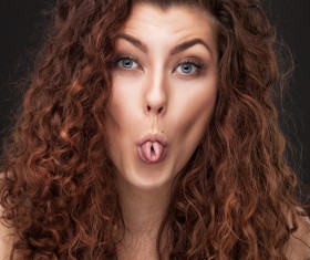 Tongue of the woman HD picture