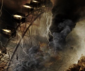 Tornado hazards Stock Photo 05