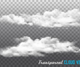 Transparent cloud vectors material set 02