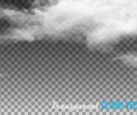 Transparent cloud vectors material set 03