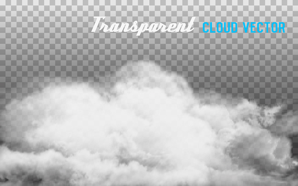 Transparent Cloud Vectors Material Set 07 Free Download