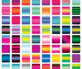 Vibrant gradient button vectors