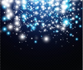 White with blue light dots background vector
