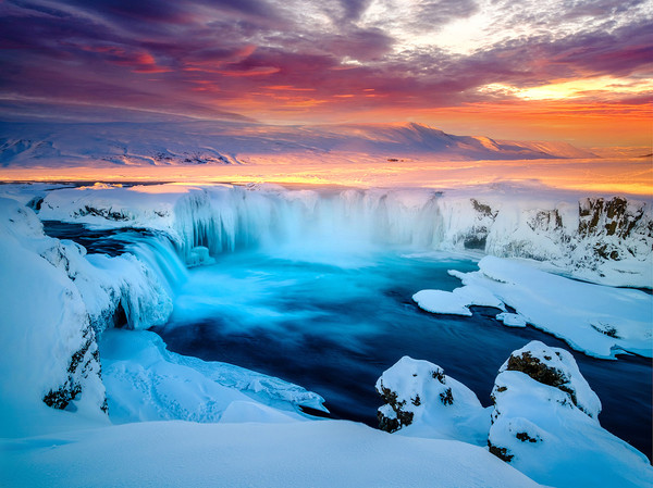 Winter in Iceland Stock Photo
