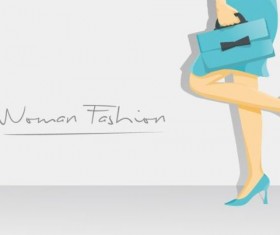 Woman fashion background vector design 03