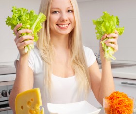 Woman in the kitchen HD picture 08