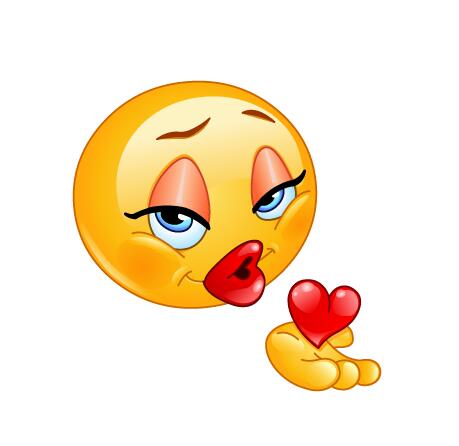 blowing kiss female expression icon free download