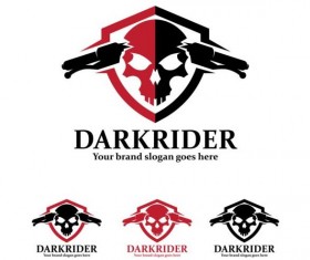 dark rider logo design vector