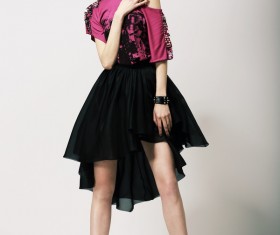 elegant stylish woman Stock Photo 06