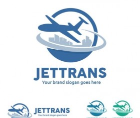jettrans logo design vector