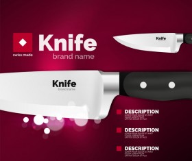 knife poster template vector design 11