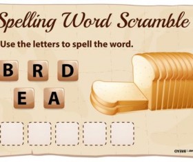 letter to spell the word vector material 01