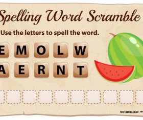 letter to spell the word vector material 02