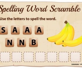 letter to spell the word vector material 03