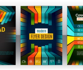 line concept flyer and brochure cover vector 02