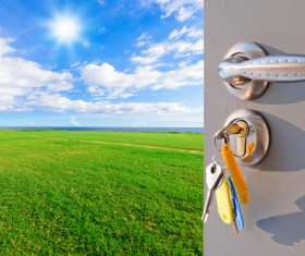 open door backgrounds Stock Photo 01