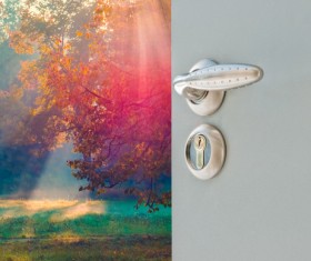 open door backgrounds Stock Photo 02