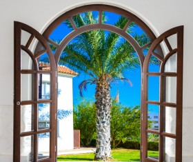 open door backgrounds Stock Photo 04