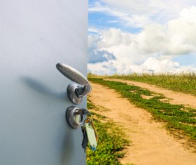 open door backgrounds Stock Photo 09