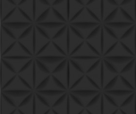 3D black texture pattern seamless vector 02