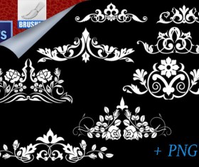 8 Retro Ornaments PS brushes
